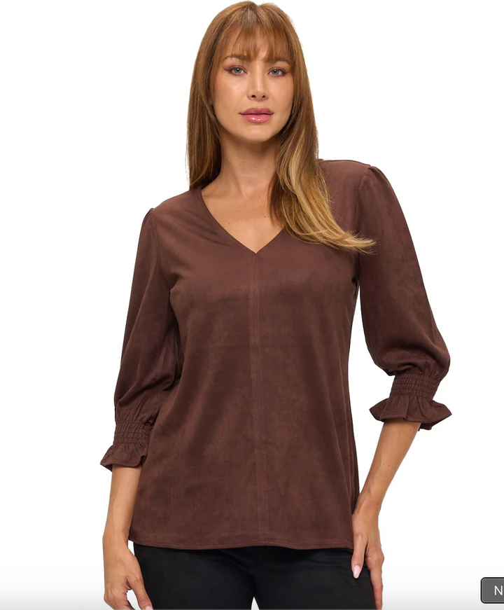 Elizabeth V Neck Top
