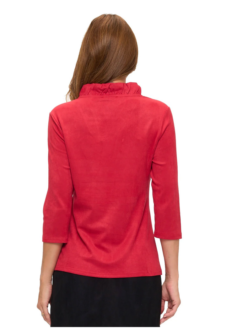 Tabatha Ruffle Neck Top