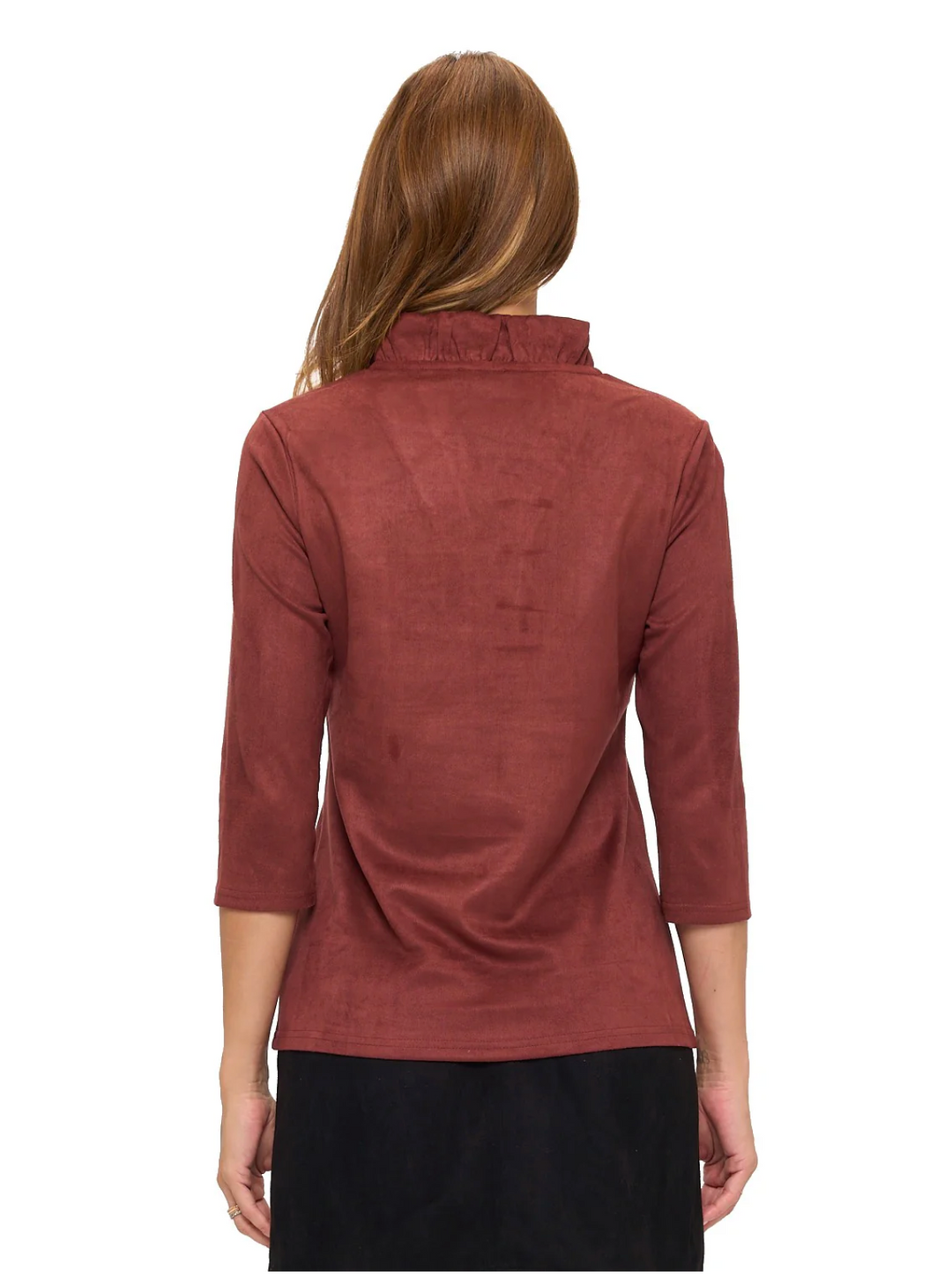 Tabatha Ruffle Neck Top