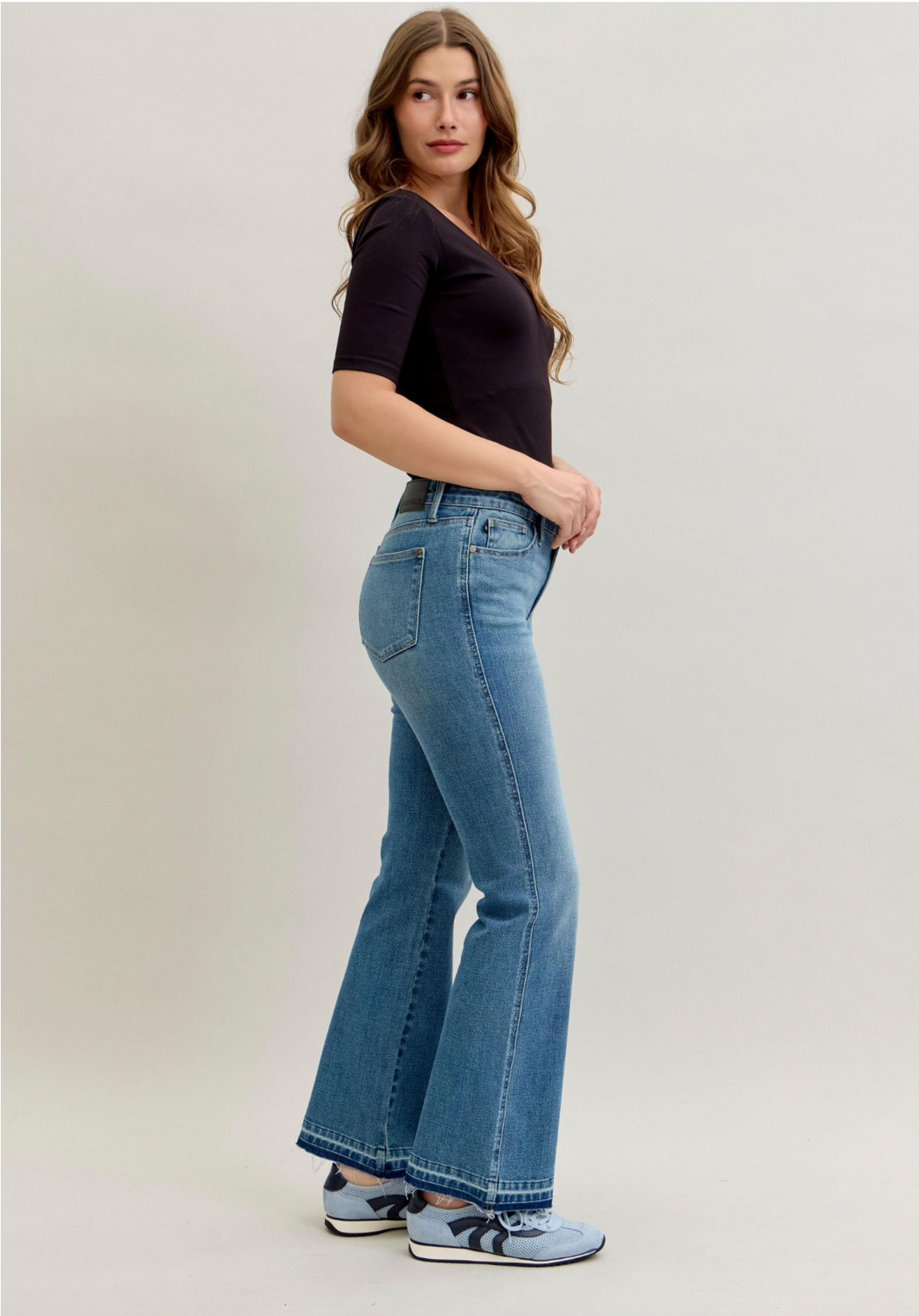Faith Mid Rise Bootcut Jeans