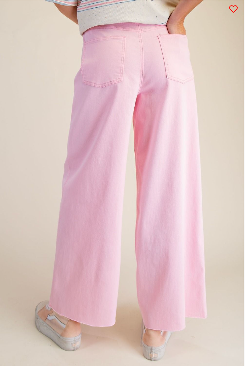 Soft Stretch High Waisted Twill Pants