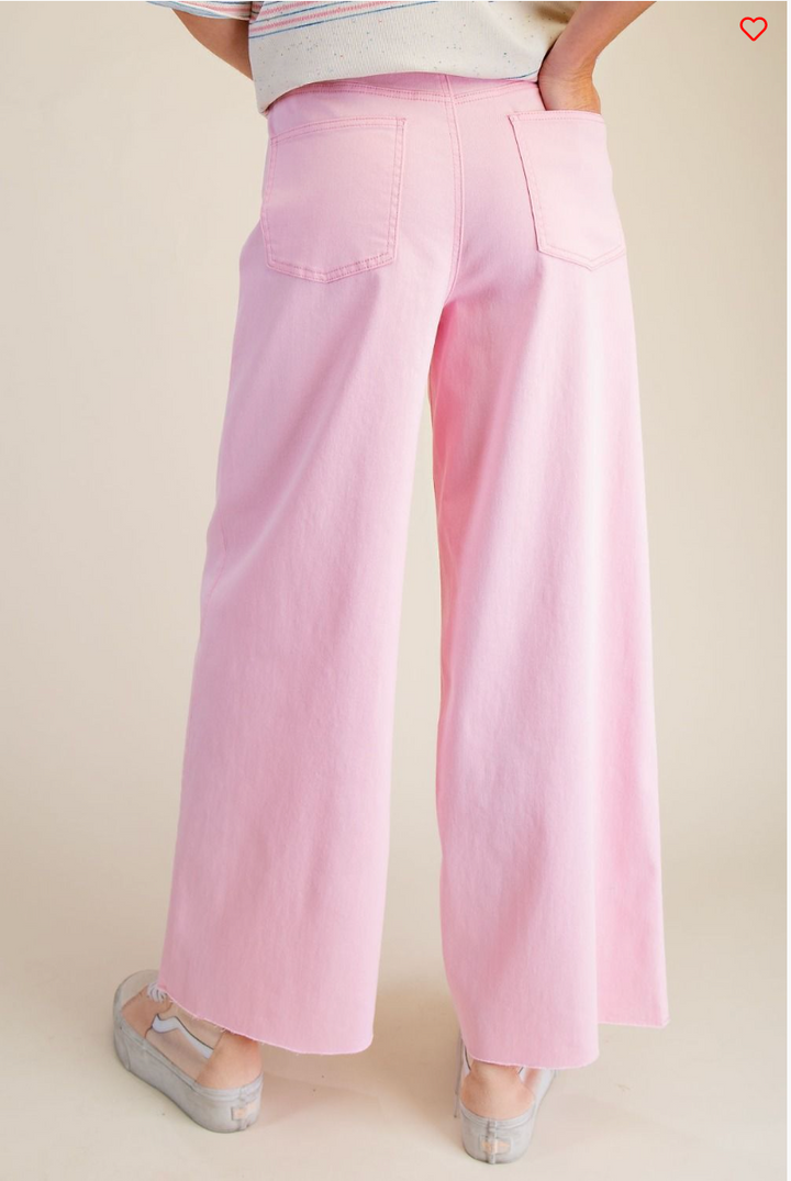Soft Stretch High Waisted Twill Pants
