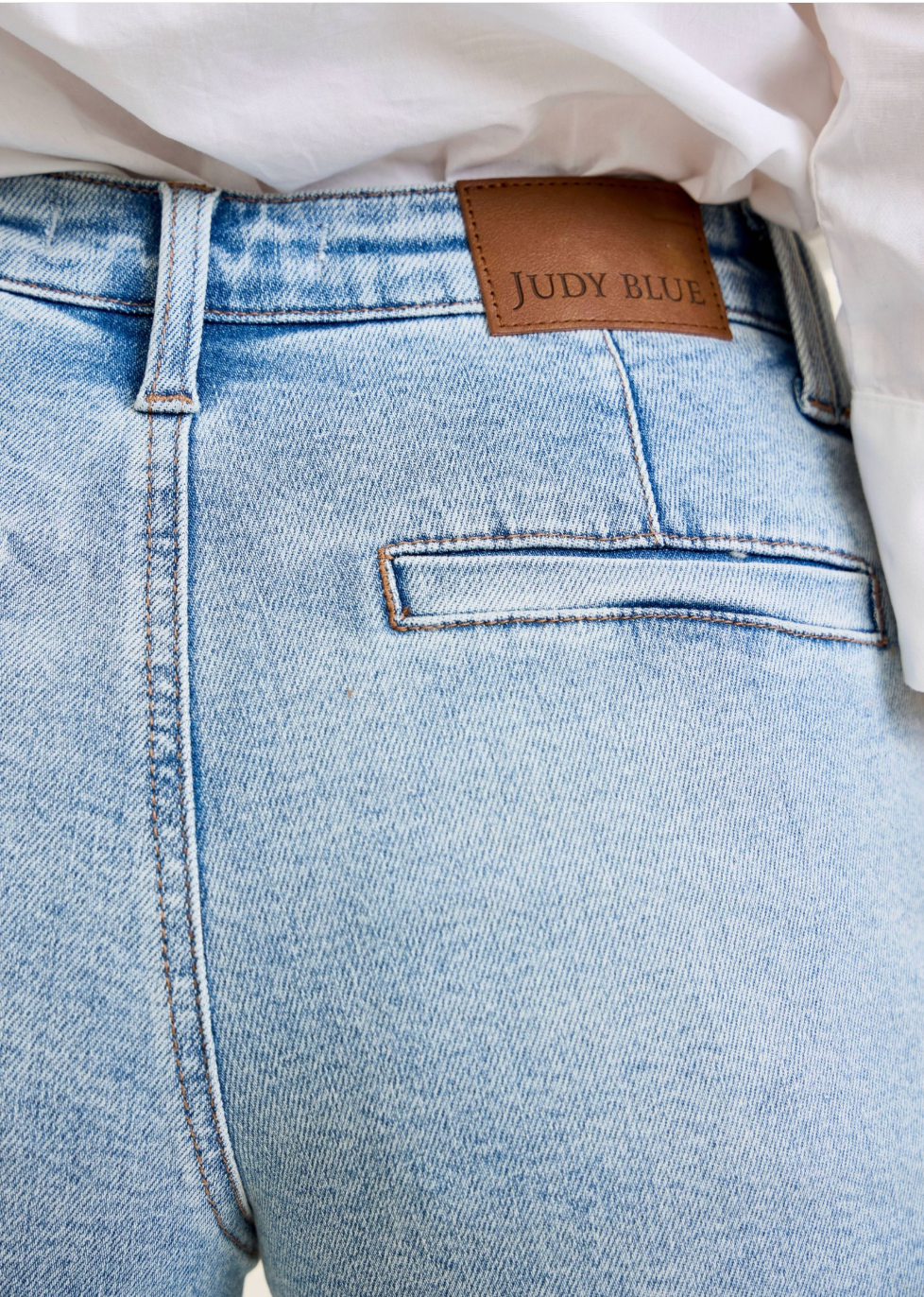 Claire High Waist Trouser Jean Shorts | Judy Blue