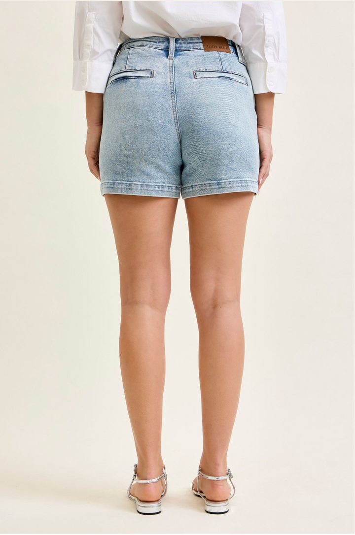 Claire High Waist Trouser Jean Shorts | Judy Blue