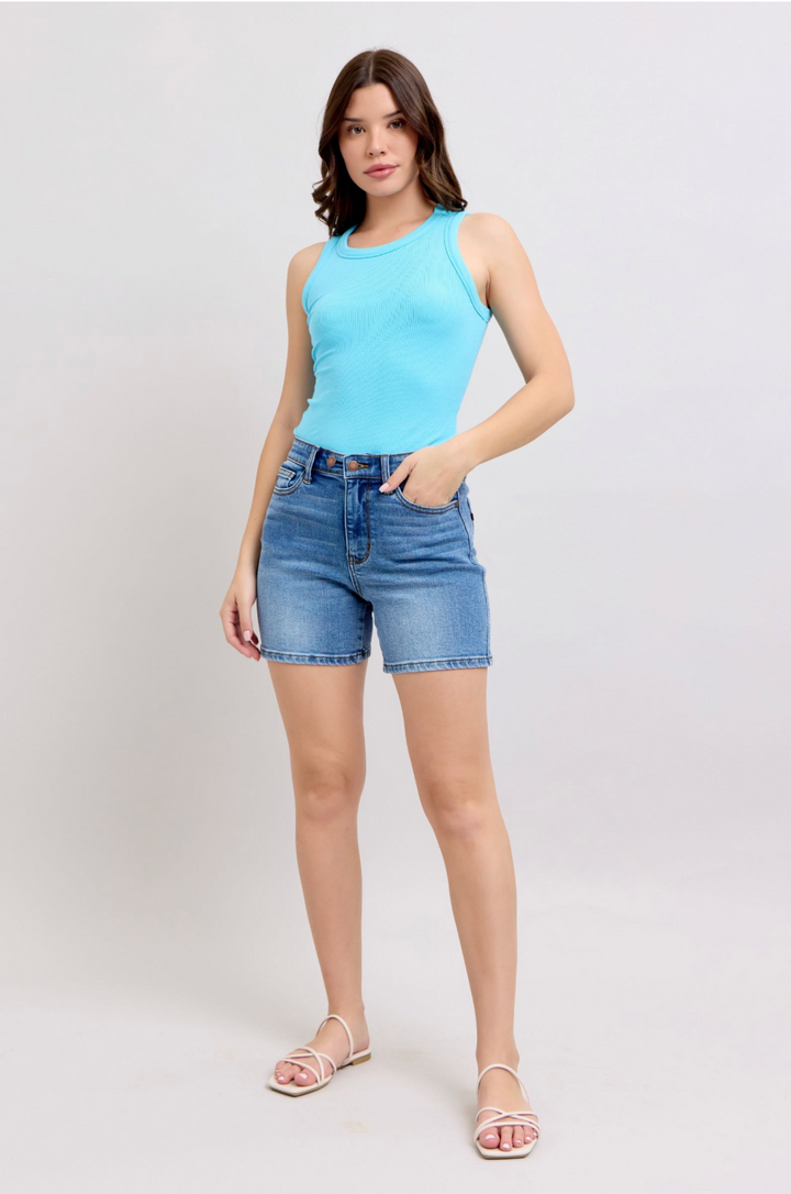 Becky Dad Jean Shorts | Judy Blue High Waist