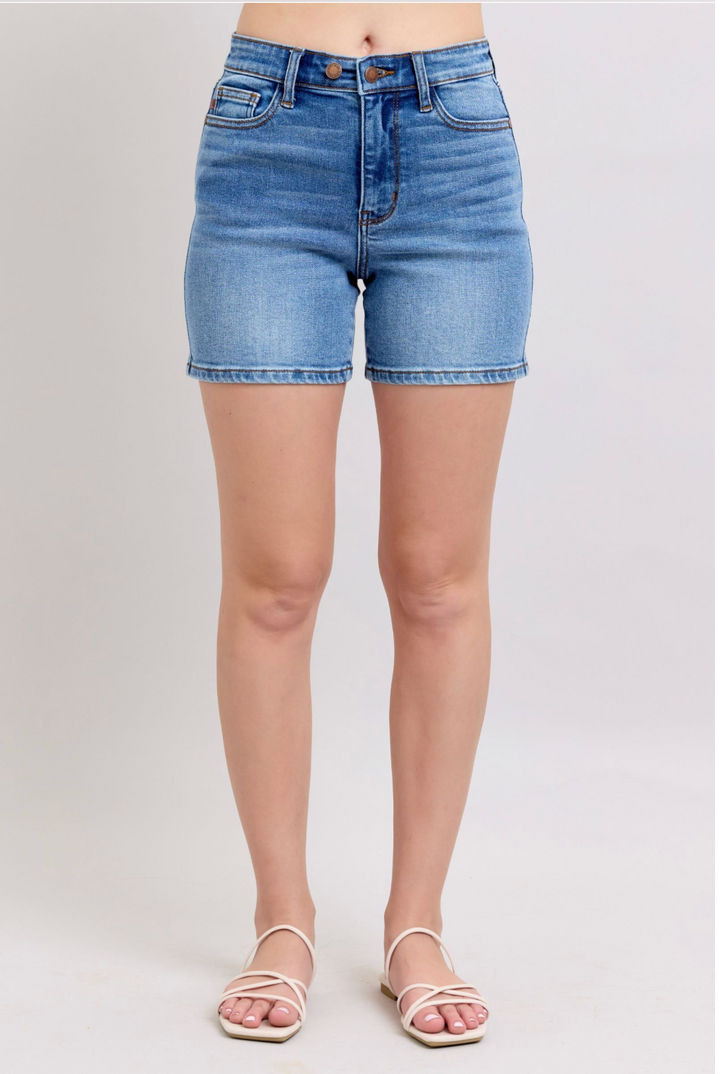 Becky Dad Jean Shorts | Judy Blue High Waist