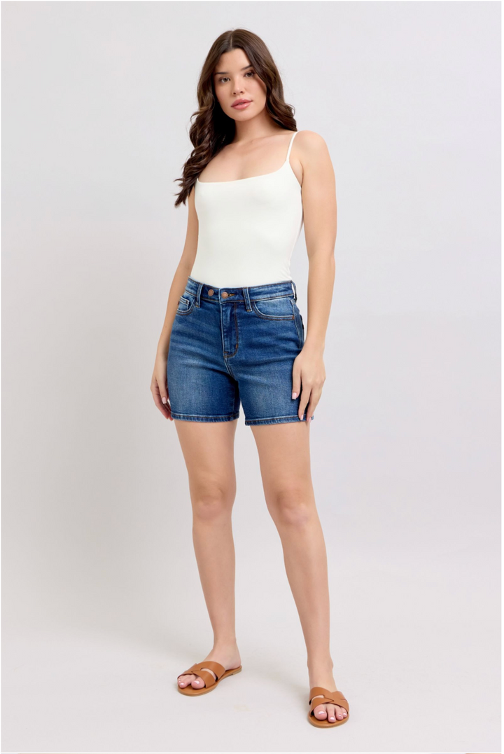 Becky Dad Jean Shorts | Judy Blue High Waist