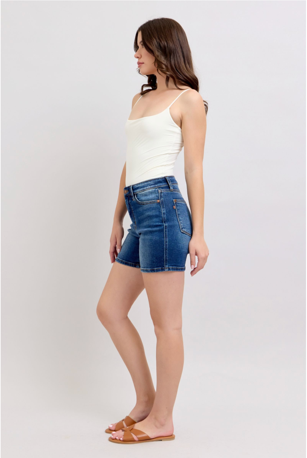 Becky Dad Jean Shorts | Judy Blue High Waist