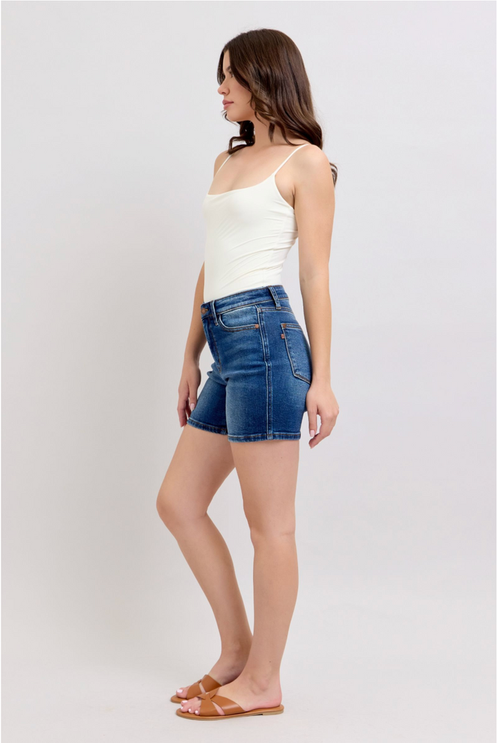 Becky Dad Jean Shorts | Judy Blue High Waist