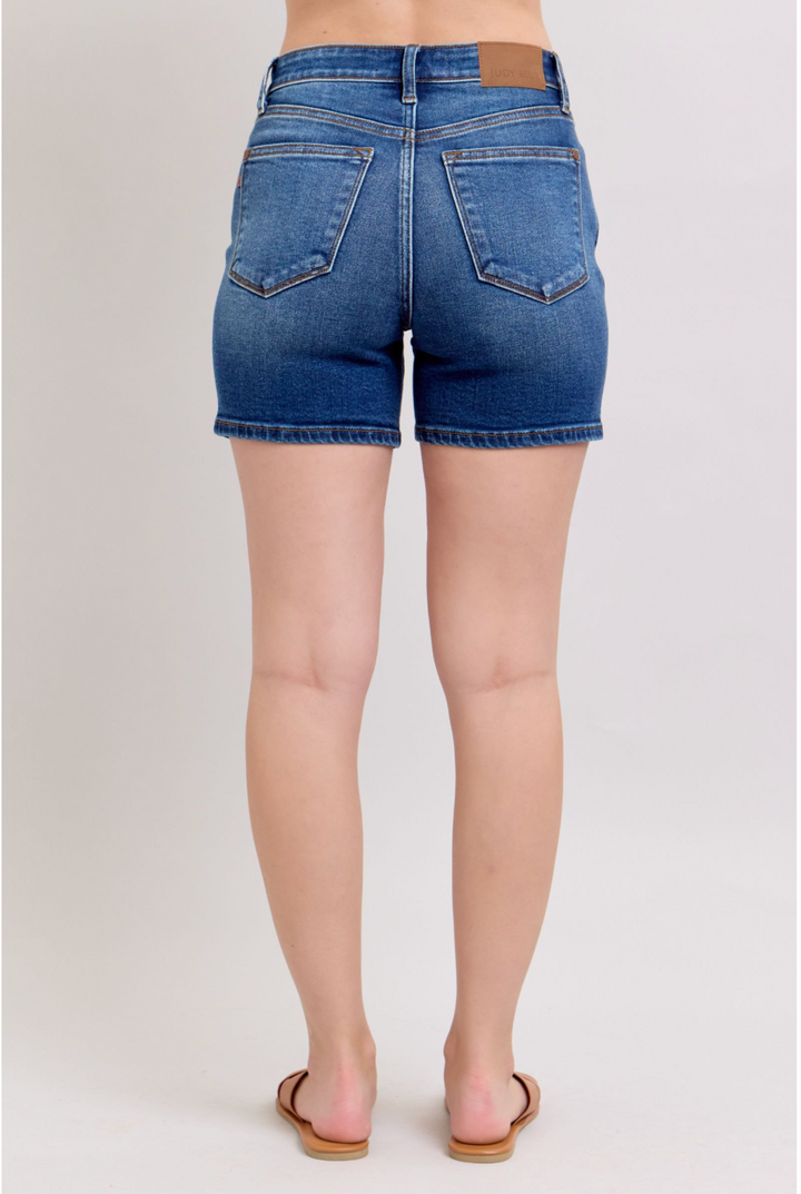 Becky Dad Jean Shorts | Judy Blue High Waist