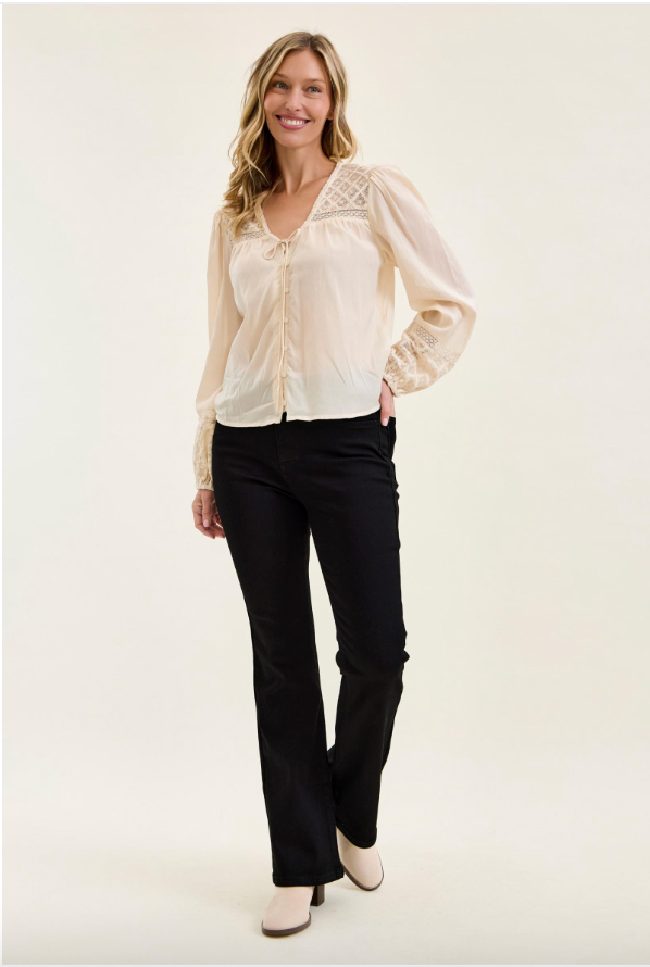 High Rise Judy Blue Black Bootcut Jeans with Tummy Control