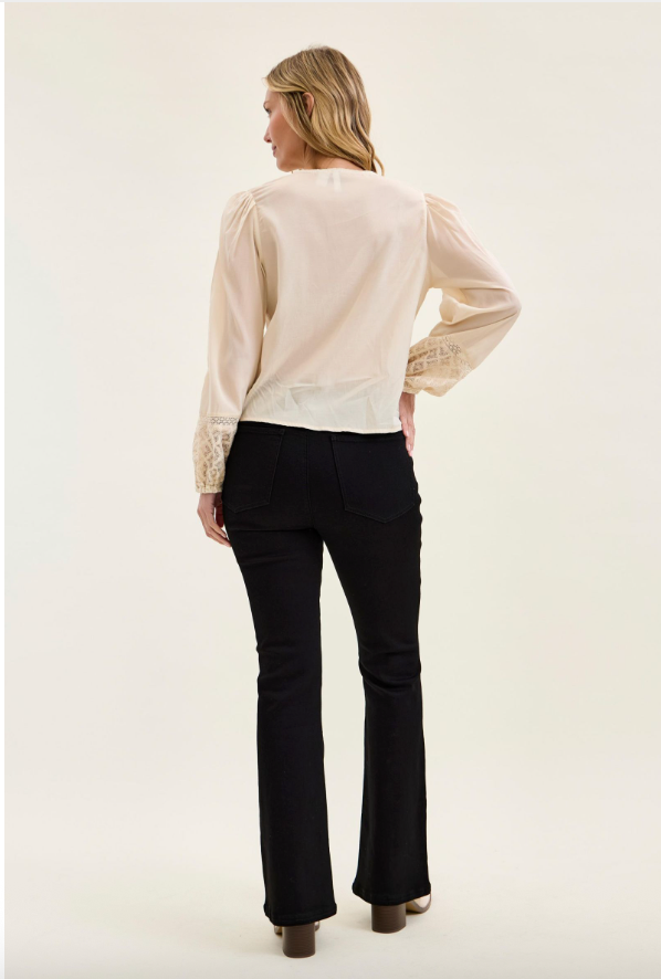 High Rise Judy Blue Black Bootcut Jeans with Tummy Control