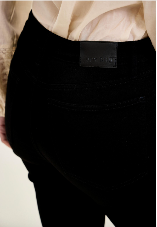 High Rise Judy Blue Black Bootcut Jeans with Tummy Control