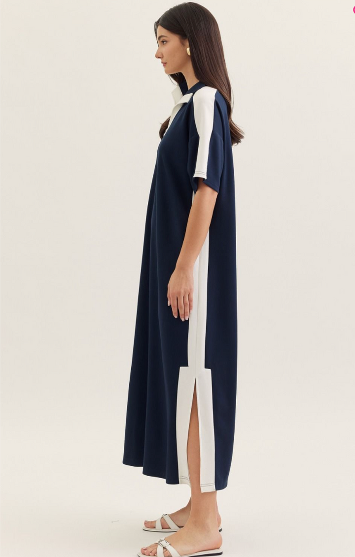 Savannah Scuba Fabric Midi Dress