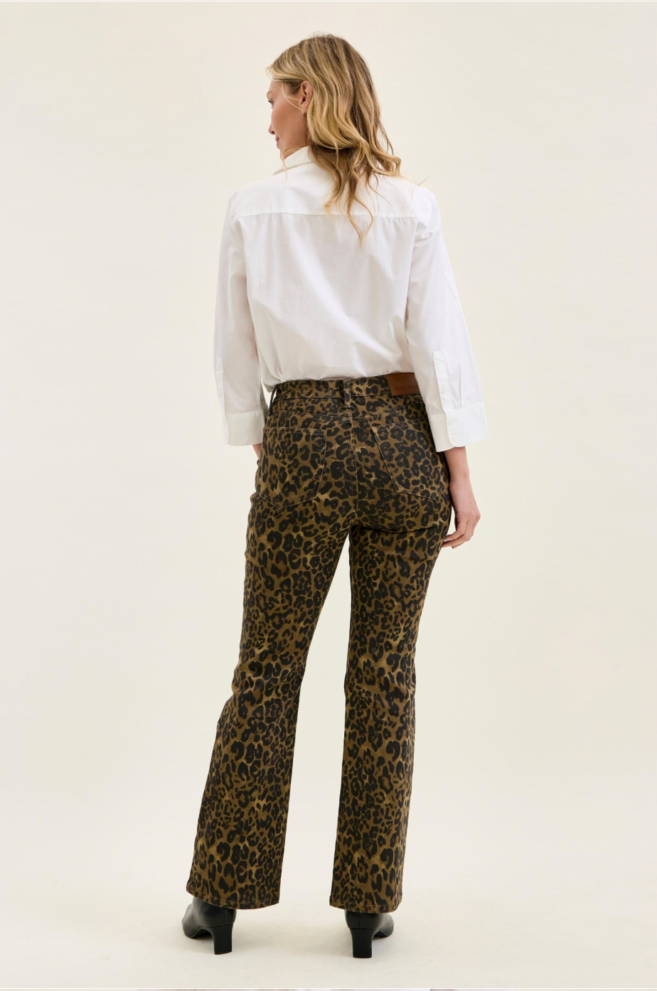Jules Leopard Print High Waist Bootcut Jeans – Judy Blue