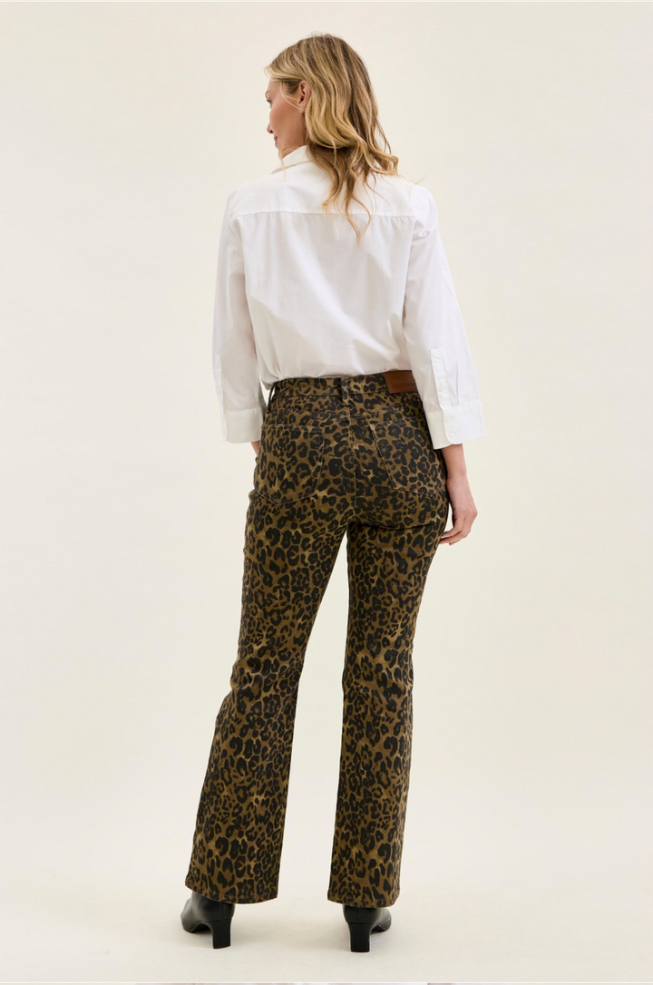 Jules Leopard Print High Waist Bootcut Jeans – Judy Blue