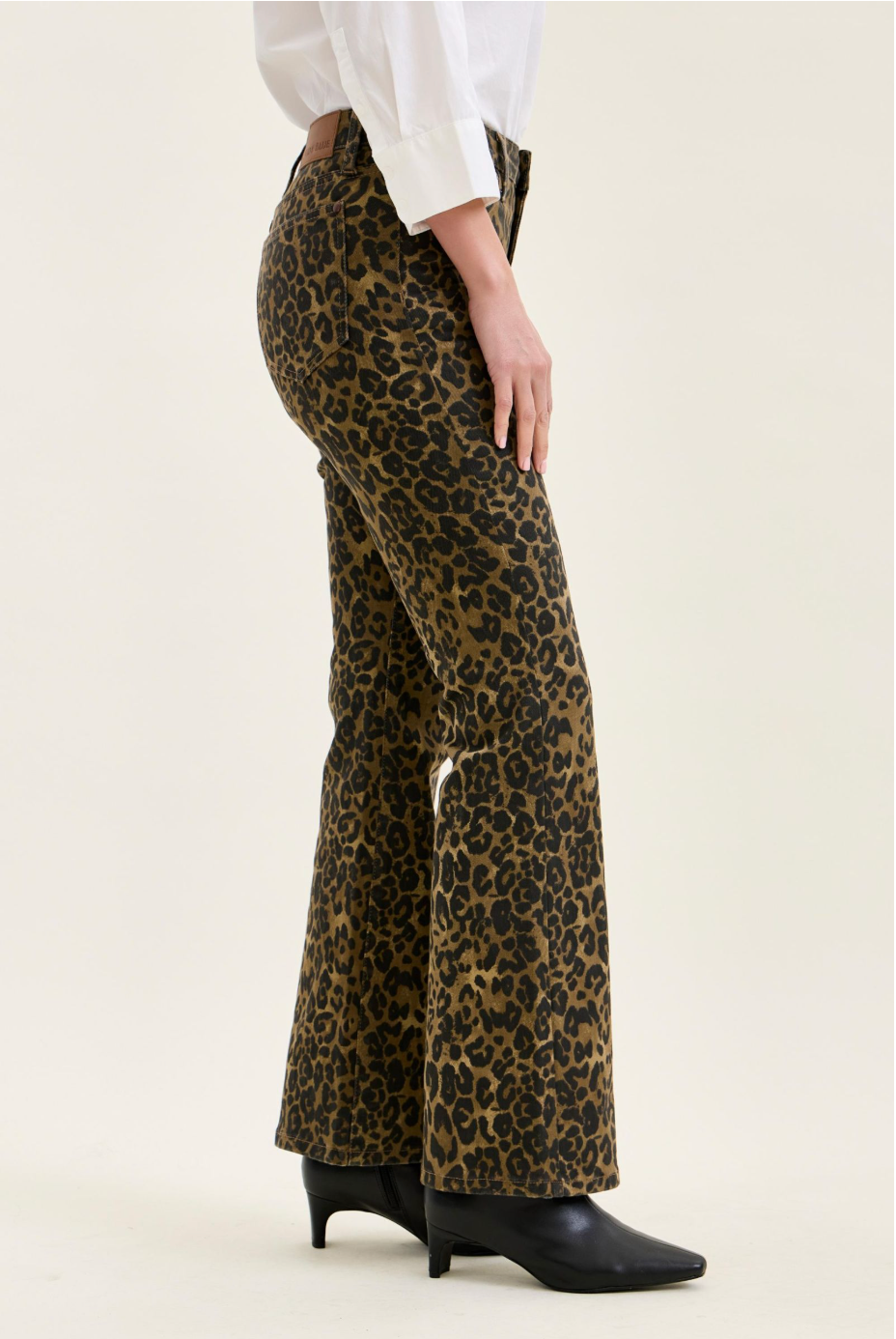 Jules Leopard Print High Waist Bootcut Jeans – Judy Blue