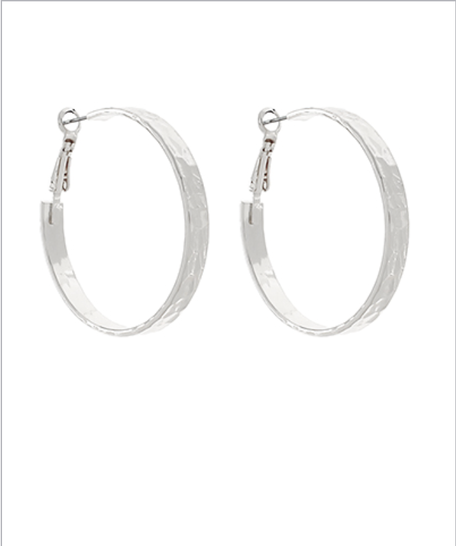 Susan Hammered Hoops