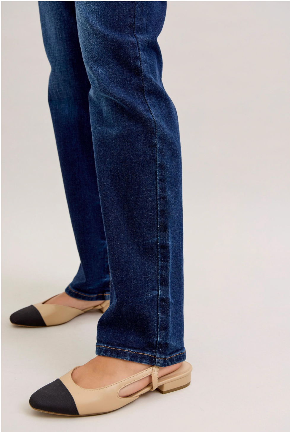 Alicia Mid Rise Straight Jeans | Judy Blue Dark Wash Denim