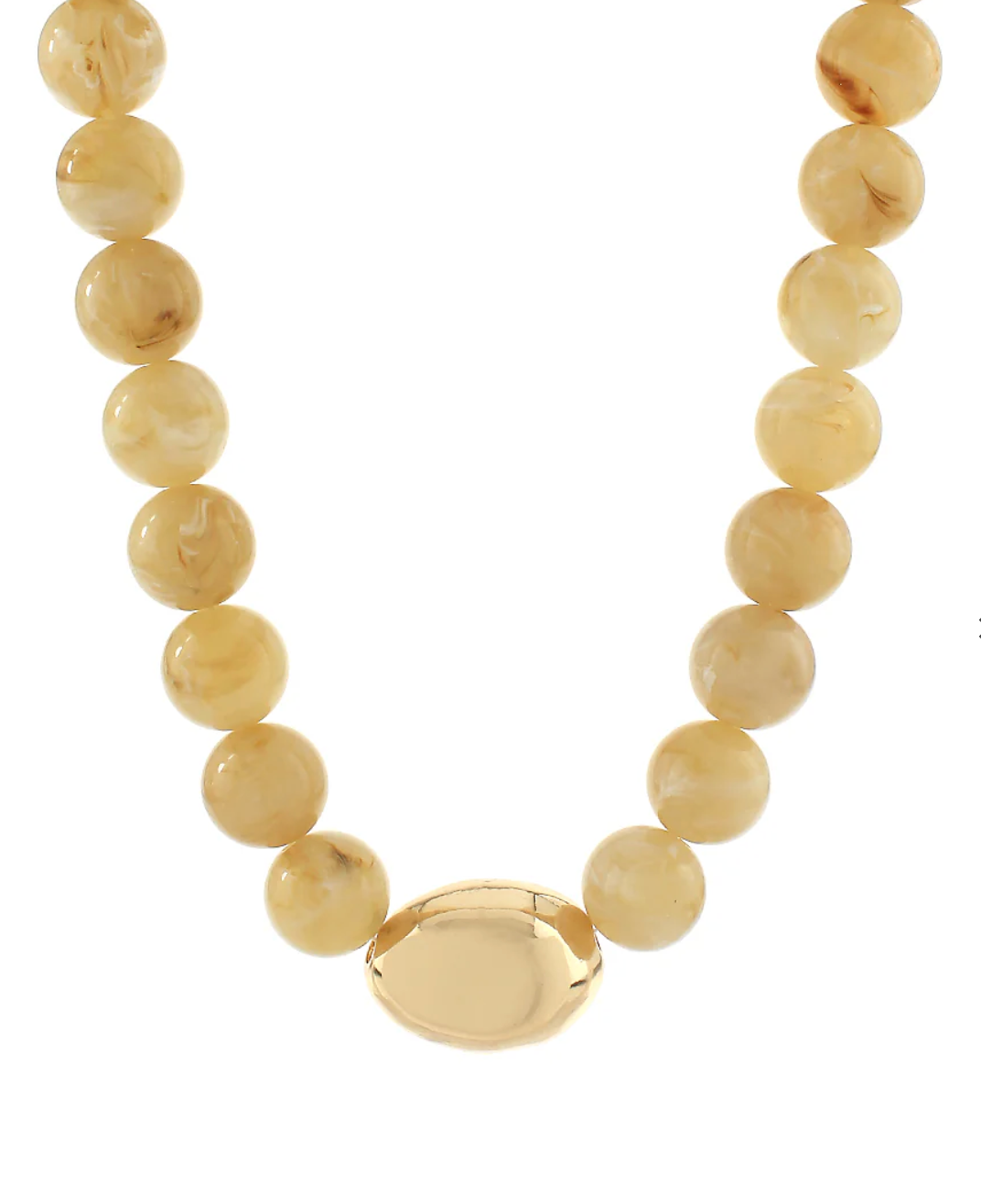 Belle Marble Stone Bead & Accent Organic Bead Necklace