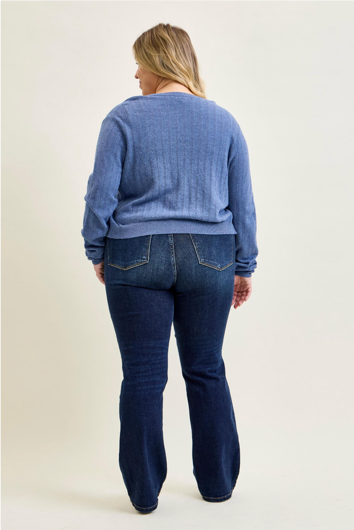 Carmen Dark Wash Bootcut Jeans by Judy Blue | Petite, Regular & Plus Sizes