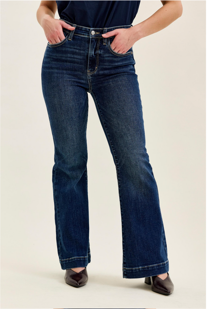 Caroline High Waist Trouser Flare – Judy Blue