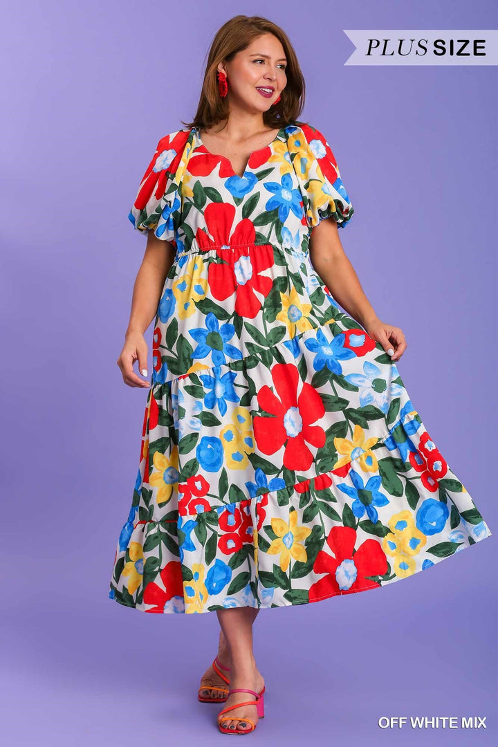 Ellie Plus Size Midi Dress