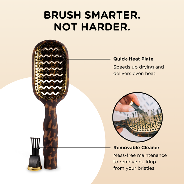 Teleties Vented Hair Brush | Blowout Brush for Faster, Smoother Styling