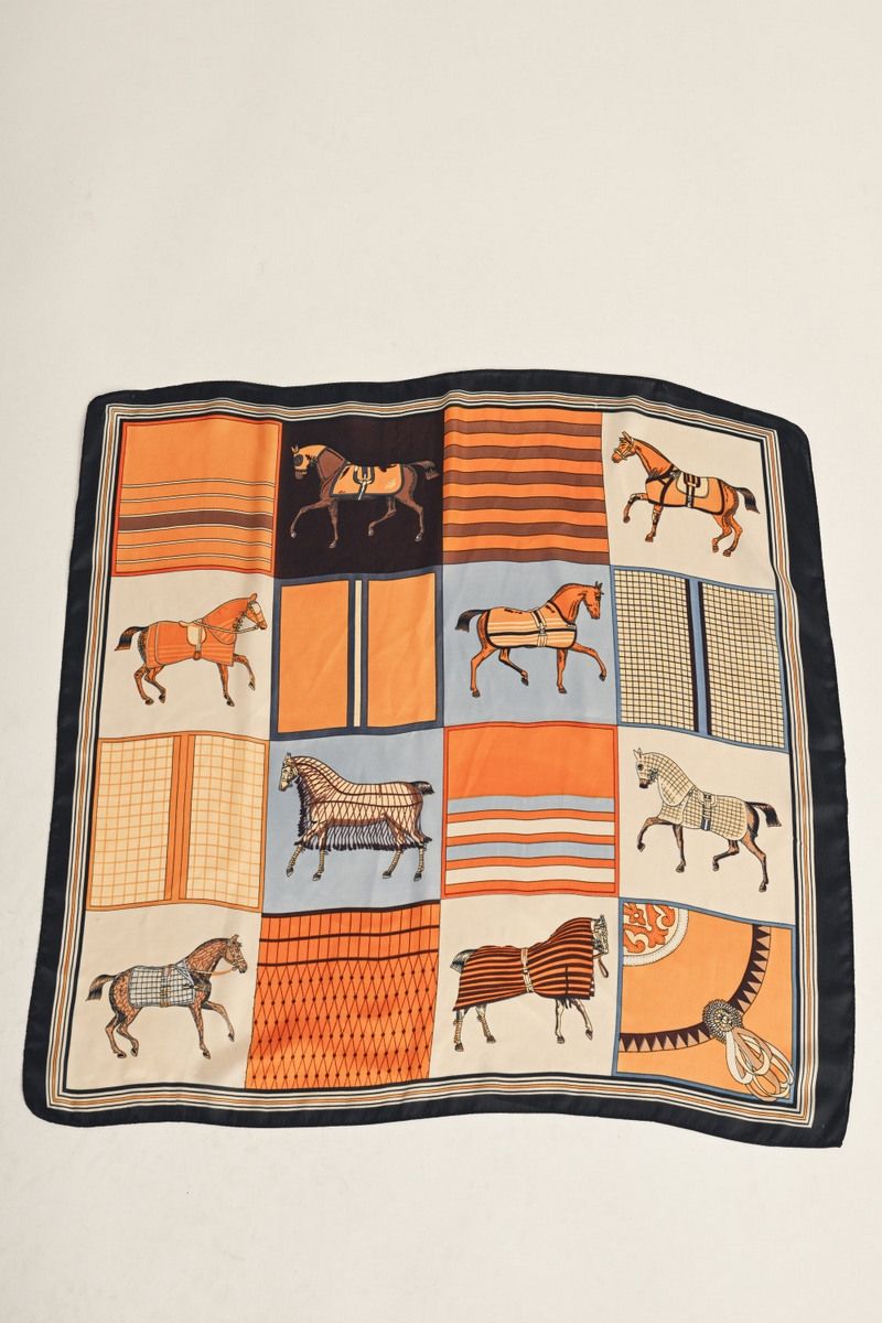 Equestrian Satin Scarf