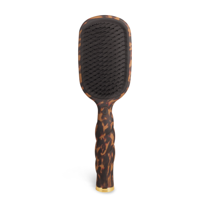 TELETIES Detangler Hair Brush for Thick Hair – Tortoise | Gentle, Pain-Free Styling
