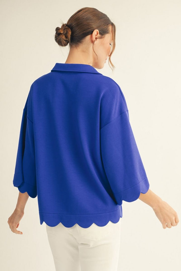 Danny 3/4 Sleeve Plus Size Top
