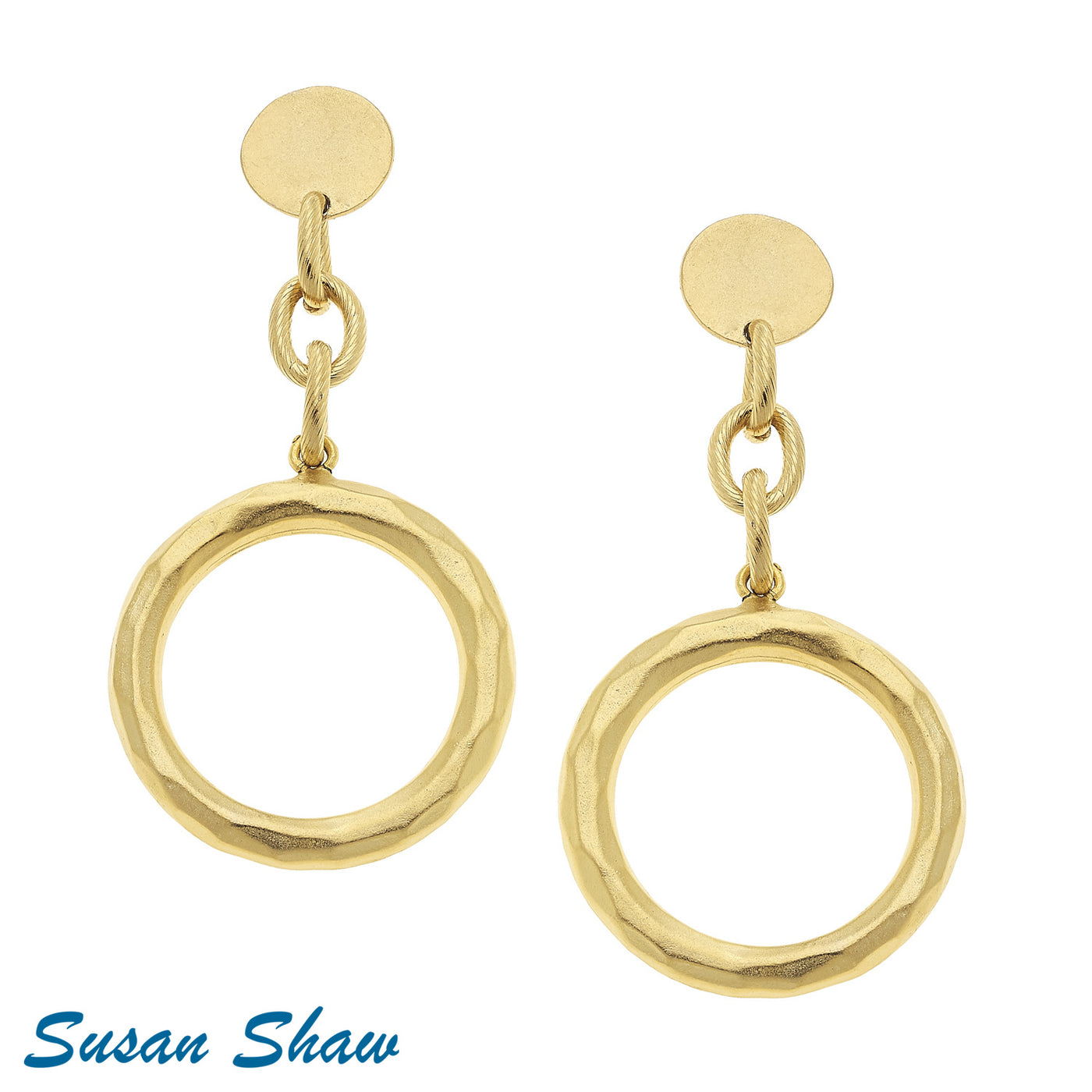 Susan Shaw Sage Circle Earrings