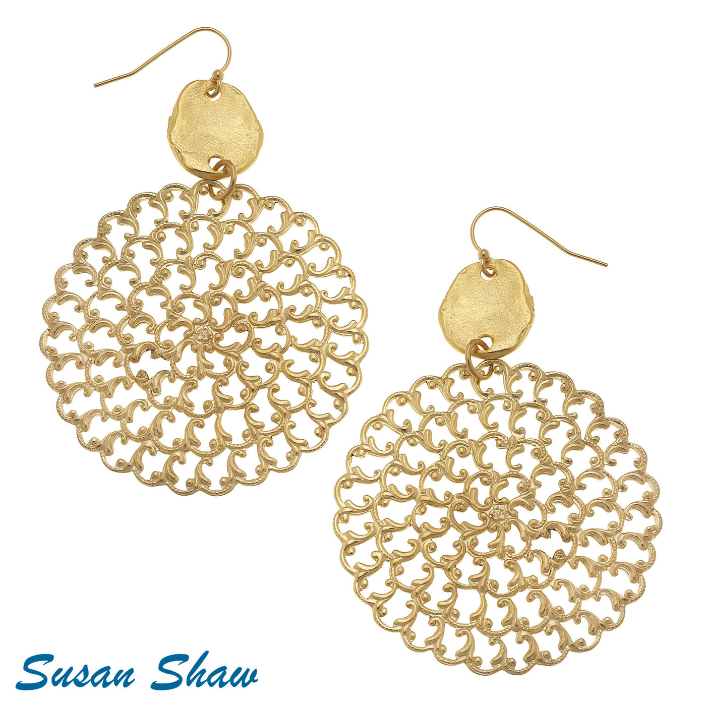 Susan Shaw Filigree Earrings