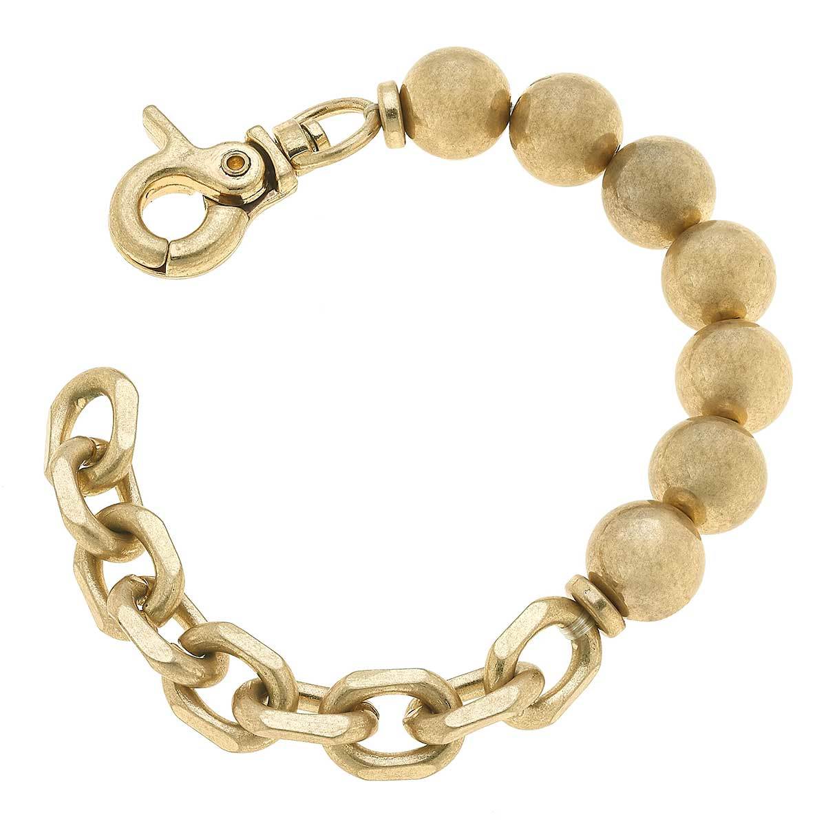 Mila Beaded Chunky Chain Bracelet
