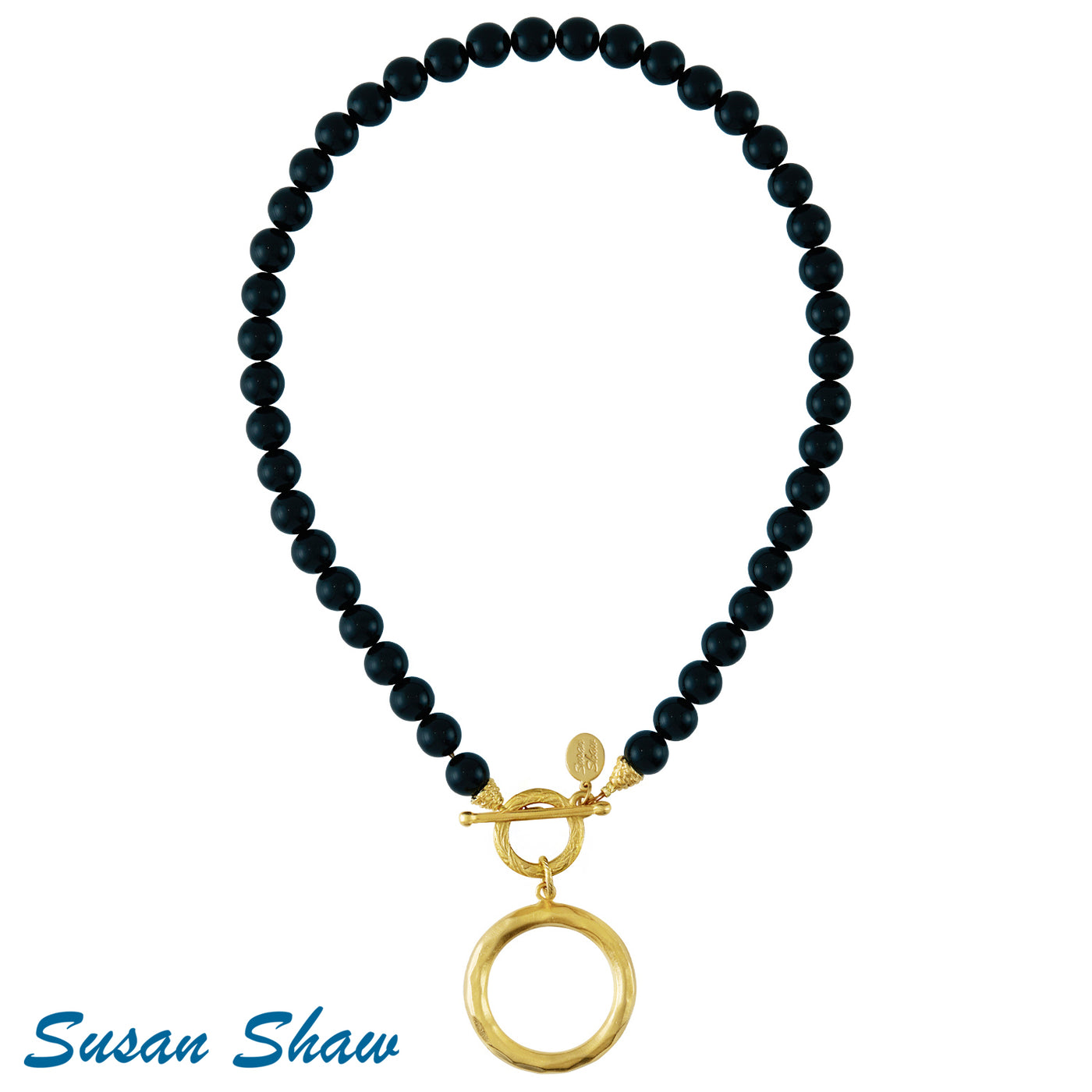Susan Shaw Sage Onyx Necklace