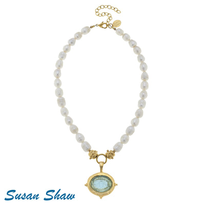 Susan Shaw Venetian Glass Bee Necklace