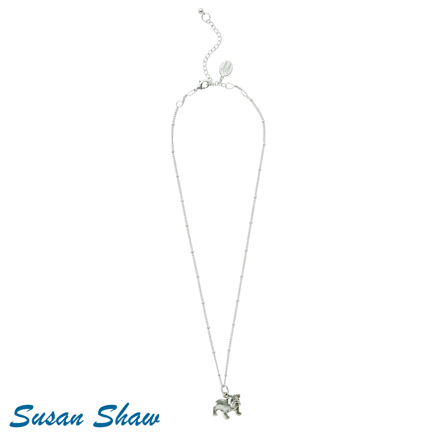 Susan Shaw Dainty Bulldog Necklace