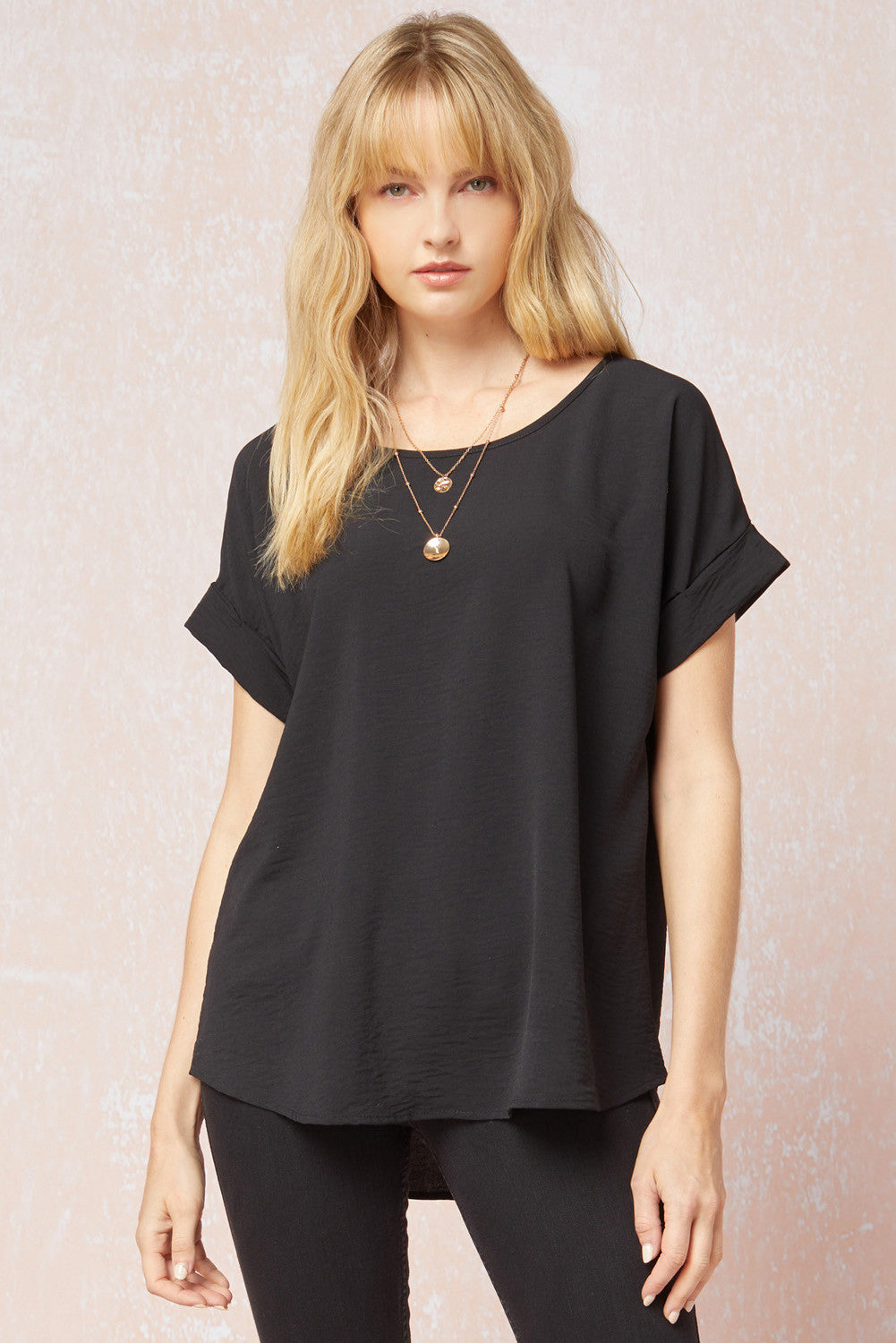 Betsy Solid Scoop Neck Top