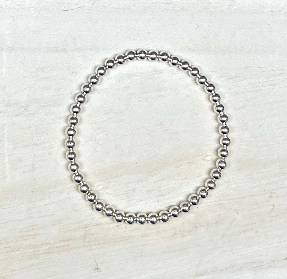 4mm Beaded Bracelet