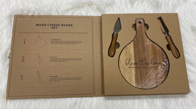 Bless Wood Cheese Board Set