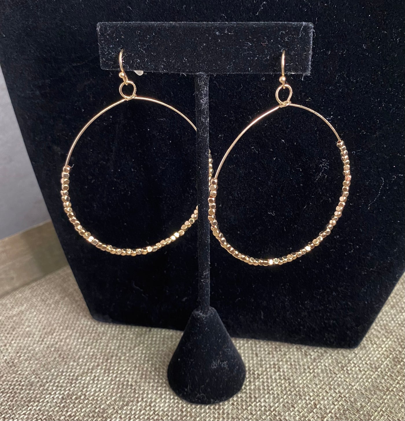 Sassy Circle Earrings with Beads