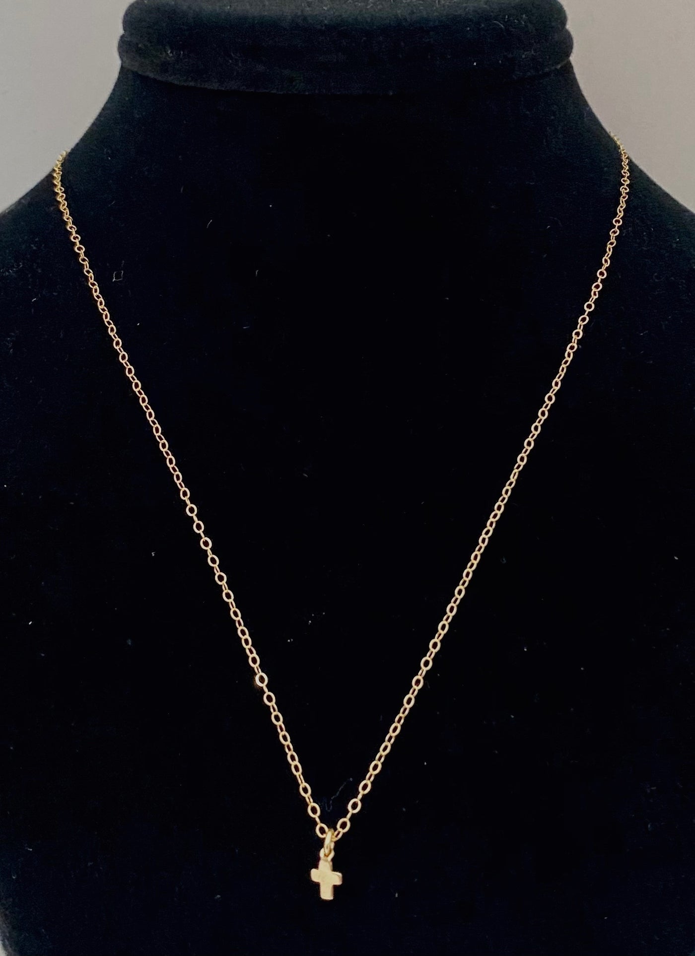 Gold Filled Tiny Cross Necklace