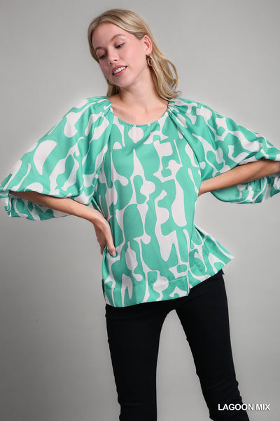 Lylah Balloon Sleeve Top