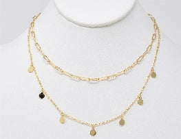 Jade Gold Layered Necklace