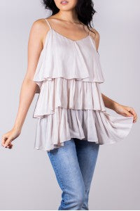 Tiered Woven Tank