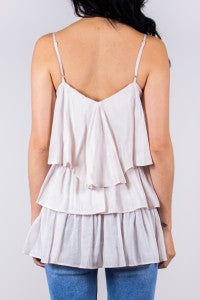 Tiered Woven Tank