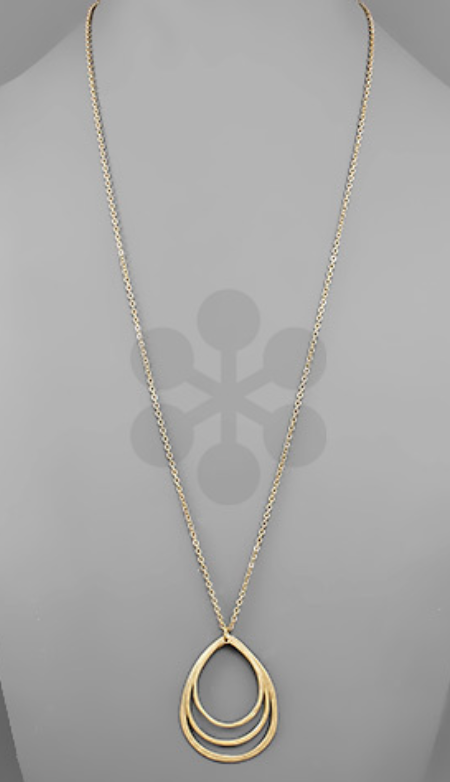 Trina Oval Long Necklace