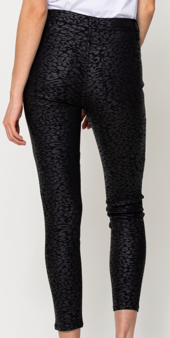 Kimmie Crop Leopard Skinny Jeans