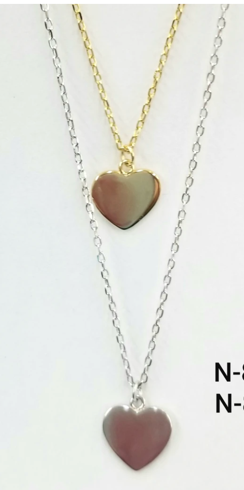 Penny Sterling Silver Heart Pendant Necklace