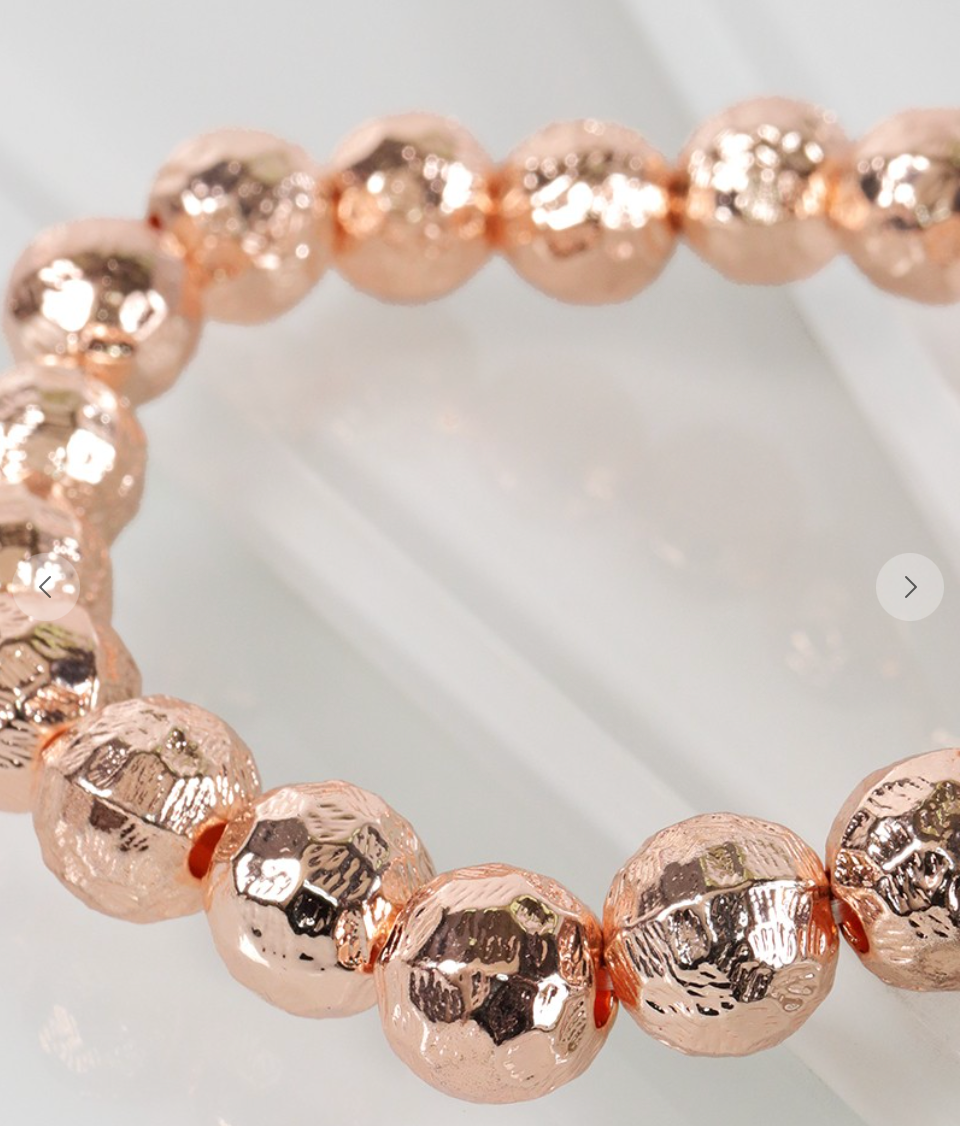 Tillie Metal Bead Stretch Bracelet